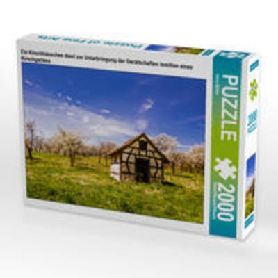 CALVENDO Puzzle Ein Kirschhäuschen dient zur Unterbringung der Gerätschaften inmitten eines Kirschgartens 2000 Teile Puzzle quer | 2000 Teile