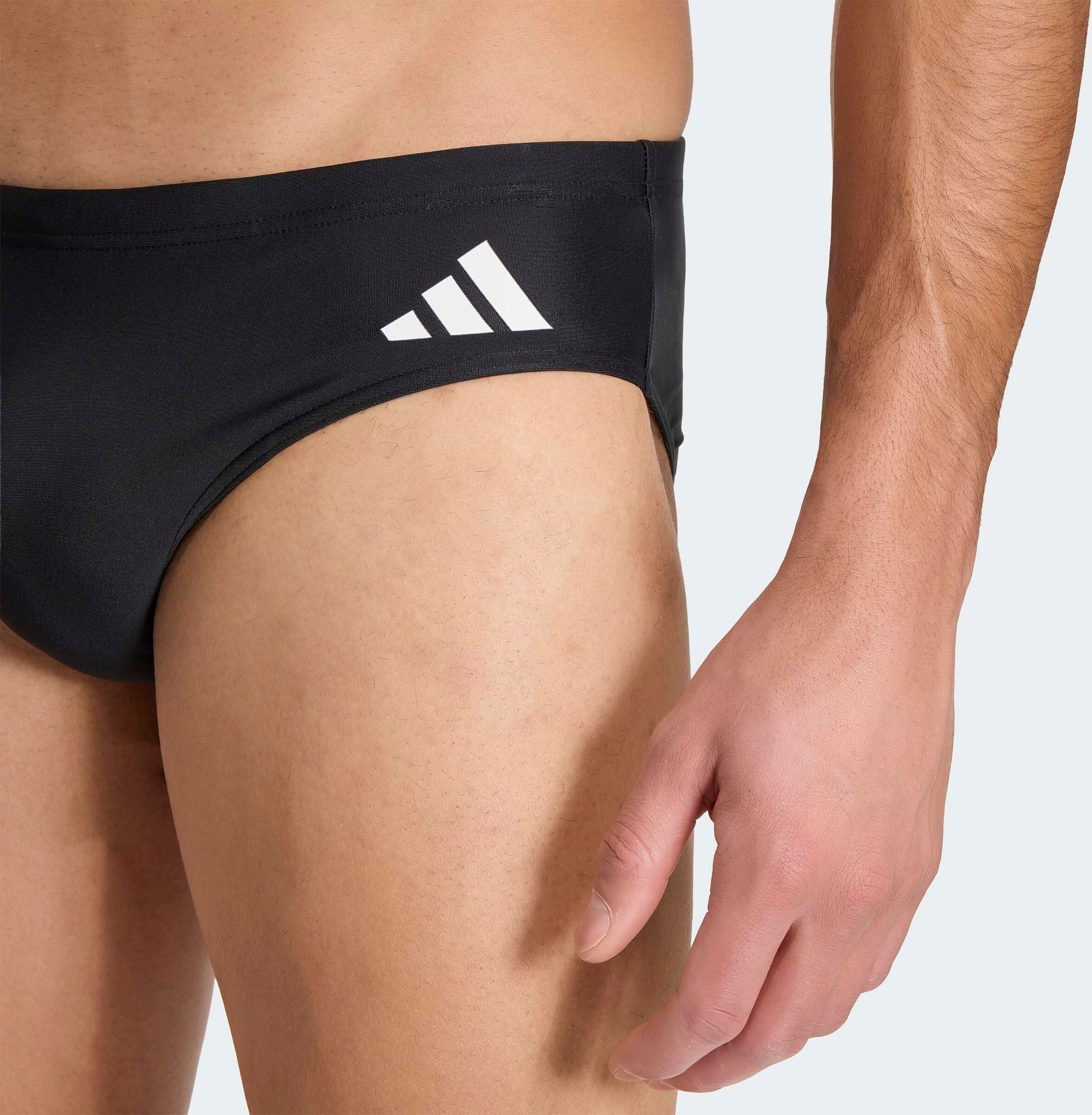 Badehose ADIDAS PERFORMANCE "ESS TRUNK", Herren, Gr. 6, N-Gr, schwarz, Obermaterial: 80% Polyamid, 20% Elasthan, Badehosen Badehose schwarz 6, N-Gr