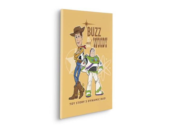 Komar Keilrahmenbild - Disney/Pixar Disney and Pixar Toy Story Buzz and Woody - Größe: 40 x 60 cm - Leinwandbild, Kinderzimmer