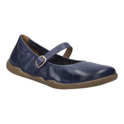 Ballerina JOSEF SEIBEL "Cassandra 10, jeans", Damen, Gr. 37, blau (jeans), Obermaterial: 100% Rindsleder Leather cow., Schuhe Ballerina
