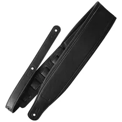 Richter Backline Gitarrengurt Leatherette I Vegan Black - Gitarrengurt