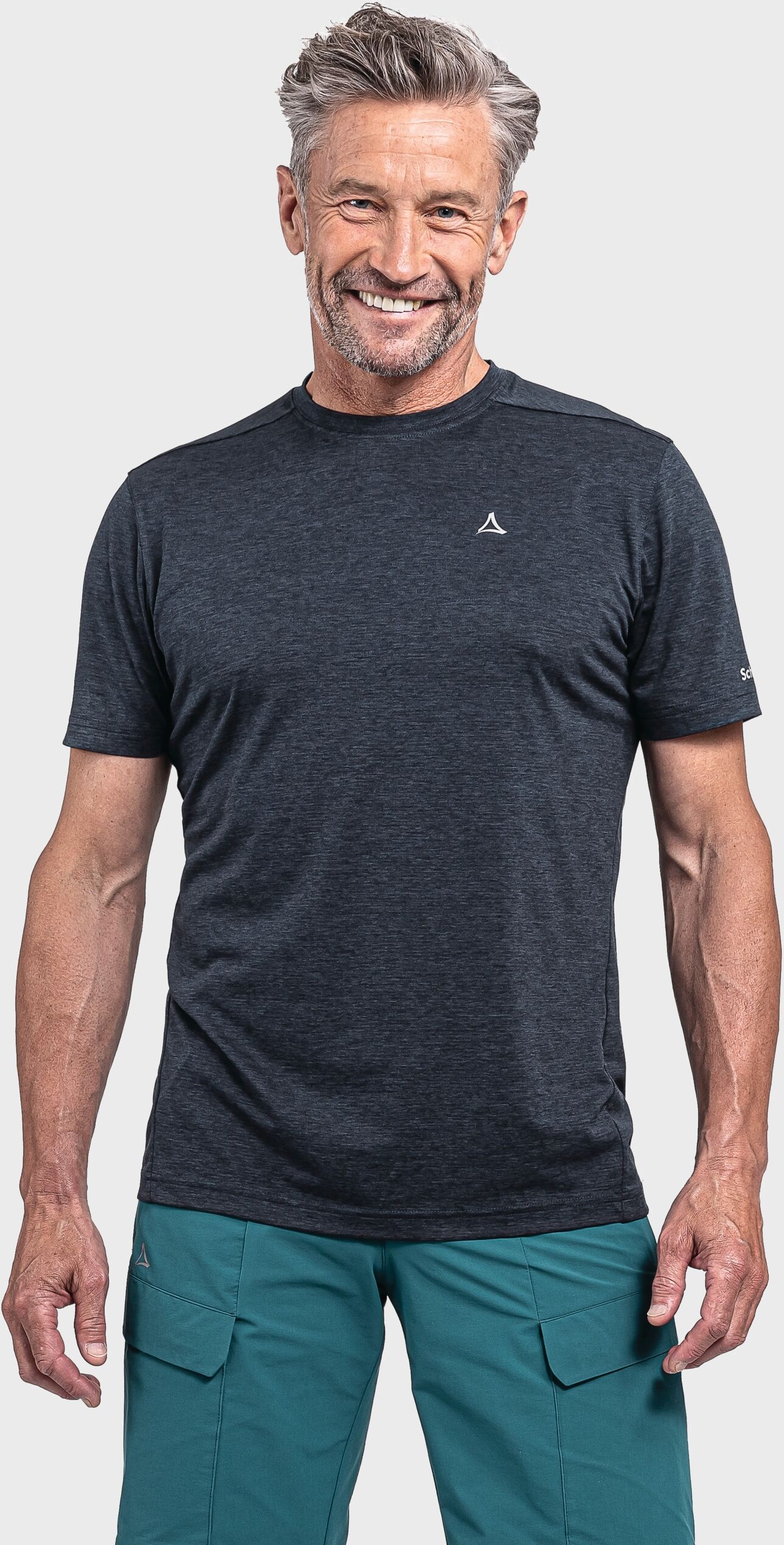 Funktionsshirt SCHÖFFEL "CIRC T Shirt Tauron M", Herren, Gr. 46, blau (8820, blau), Oberstoff: 100% Polyester, Rundhals, Shirts Funktionsshirt 8820, blau 46