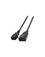 EFB Elektronik EFB-Elektronik Spannungsversorgungs-Verlängerungskabel IEC 60320 C20 bis C19 1.8 m Schwarz (EK519.1,8)