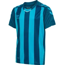 hummel Hmlcore Xk Striped Trikot S/S Kinder - blue coral/blue dan