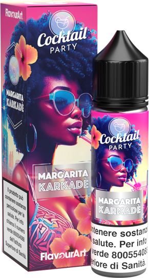 Flavourart Margarita Karkadè Cocktail Party Liquido Shot 20ml Tequila Karkadè Lime Ghiaccio