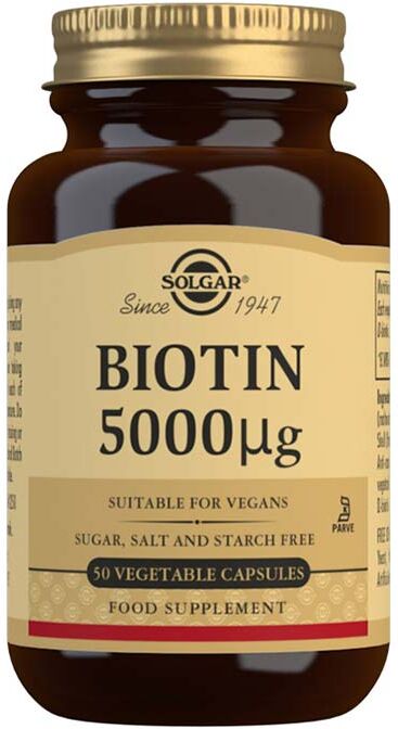Solgar Biotin 5000mcg 50 Tablets