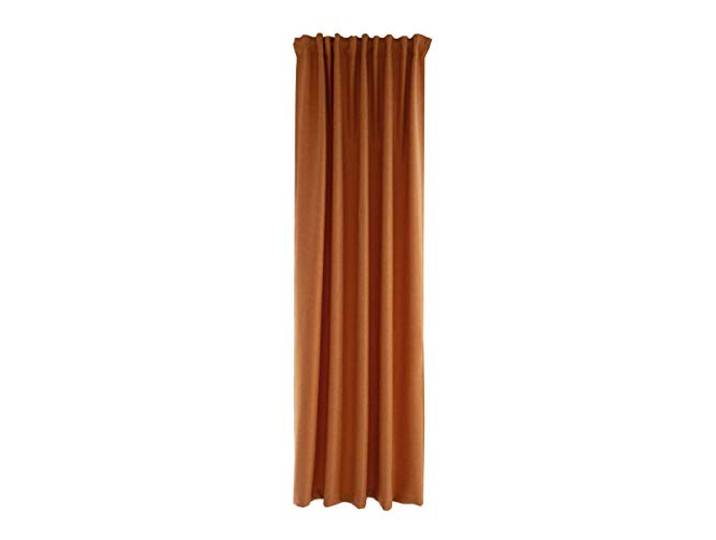 Homing blickdichter Vorhang Uni Gardine Ziegel einfarbig abdunkelnd weich Akustik Gardine Wohnzimmer Schlafzimmer Kinderzimmer Dekostoff(1Stück) 245 x 140 cm (HxB)