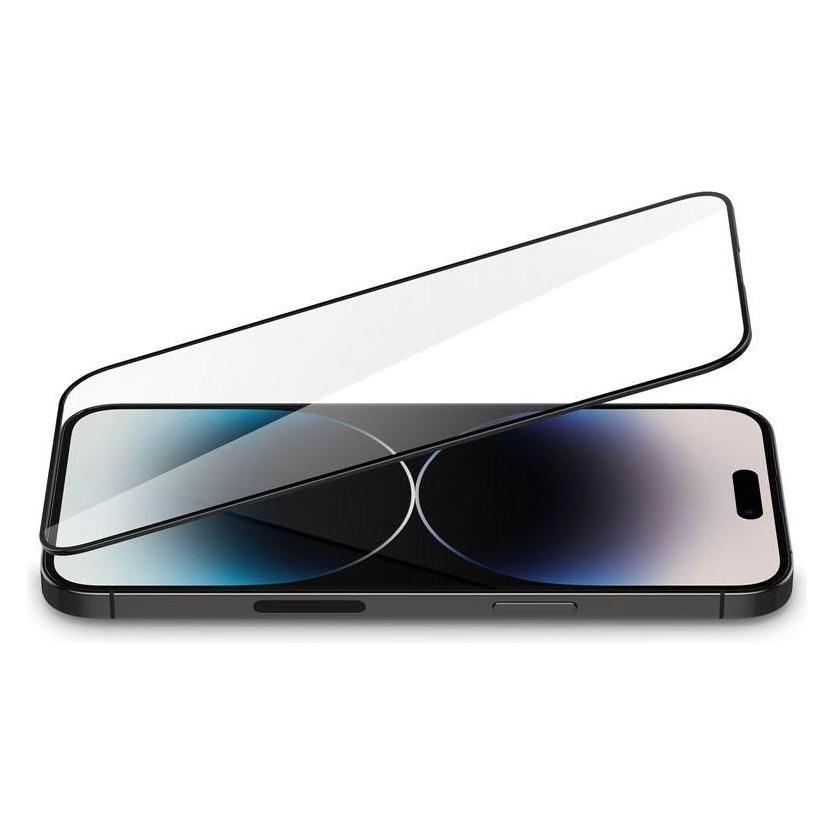 Spigen GEHÄRTETES GLAS GLASS FC IPHONE 14 PRO Schwarz (Apple iPhone 14 Pro) (21151-0)