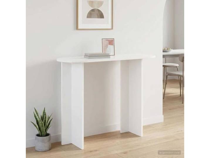smnyxs Konsolentisch, weiß, 100 x 39,5 x 75 cm, aus Holz Klare Linien, minimalistischer Stil, Eingangsbereich, Wohnzimmer, Flur, einfache Pflege, Verwendung im Innenbereich