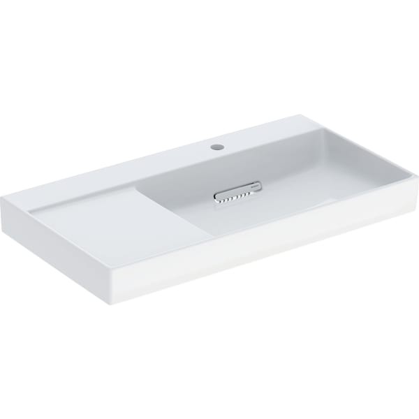 Geberit ONE Waschtisch 90x48,4cm, Abgang horizontal, Ablage links 505043001