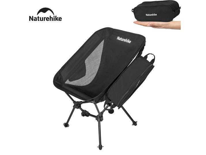 Natureifa-Chaise de Camping Portable Ultralégère, Chargement ÉWer, Stable, Rangement Facile, Basse Lune, Pêche en Plein Air, Chaises de Voyage, Nouveau, 2024