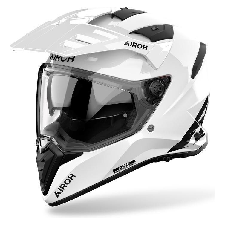 Airoh Bandit Color Weiss glänzender Motorradhelm (S) (66944933)
