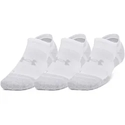 3er Pack UNDER ARMOUR Performance Tech Pro No-Show Socken 100 - white/white/mod gray XL (47.5-50.5)