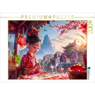 CALVENDO Puzzle Die Kunst der Kalligrafie | 2000 Teile Lege-Größe 90x67cm Foto-Puzzle für glückliche Stunden