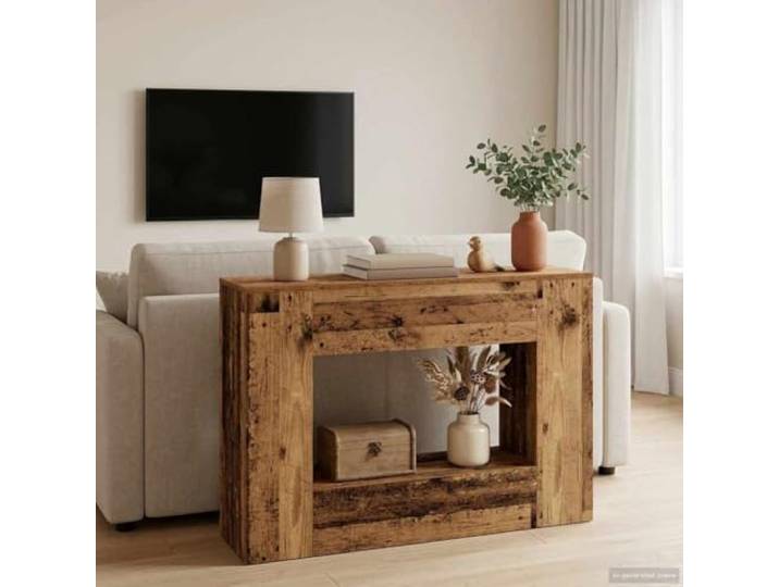 smnyxs Konsolentisch, 101 x 29 x 74 cm, mit Regalen und Schubladen Elegantes Design, geräumige Aufbewahrung, einfache Wartung, vielseitiger Stil, tägliche Organisation