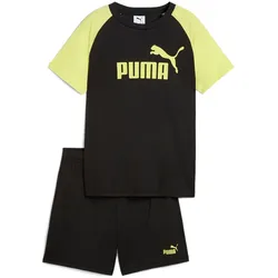 PUMA Essentials No.1 Logo Sportshirt & Shorts Set Jungen 01 - PUMA black 176
