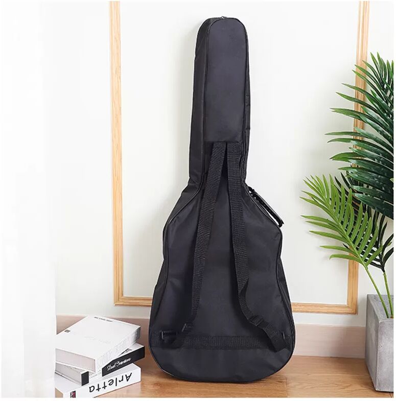 INF Housse de guitare acoustique 41 pouces - Housse rembourrée avec sangles de sac à dos Le noir