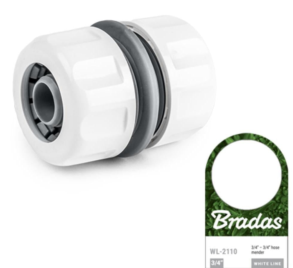 Bradas slangconnector White Line 3/4 inch wit