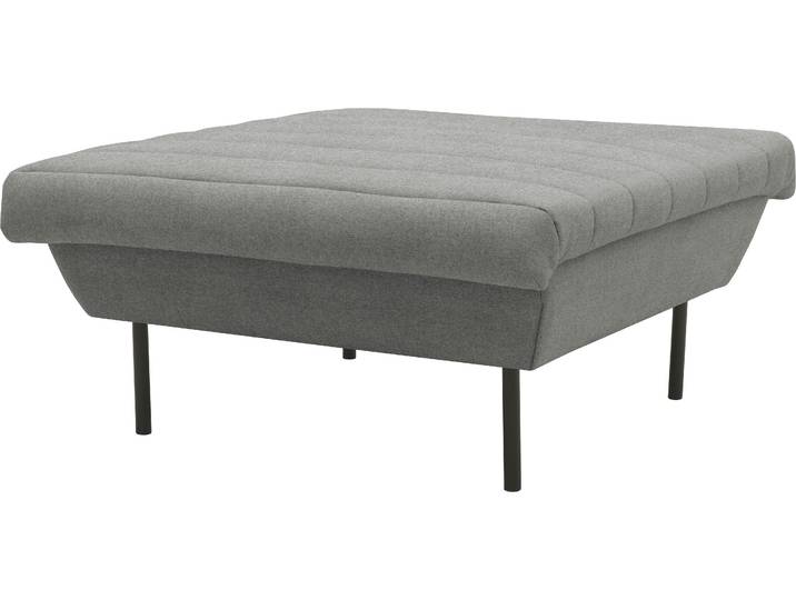 Hocker LOOKS IX , grau (steel), B:90cm H:45cm T:105cm, 100% Polyester, LOOKS BY WOLFGANG JOOP, Hocker, Hocker, Quersteppung, passend zur Serie LOOKS IX