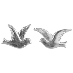 Wachsmotiv "Taubenpaar" silber