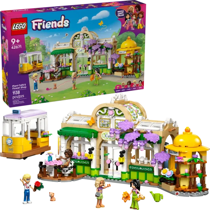 LEGO Friends 42671 Pflanzencafé und Blumenkiosk