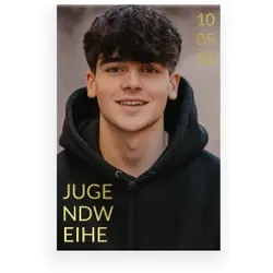 Einladungskarte Jugendweihe: Modern Style mit Foto