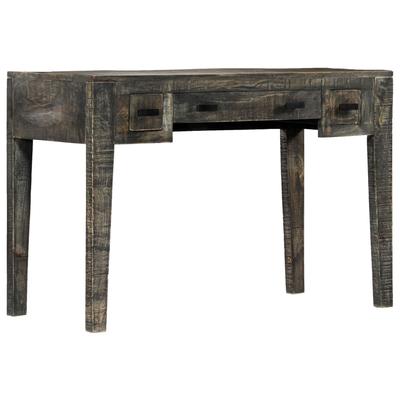 Helloshop26 - Schreibtisch Tisch Arbeitsplatz Computermöbel Arbeitszimmermöbel 110 x 50 x 75 cm massives Mangoholz schwarz 02_0023896