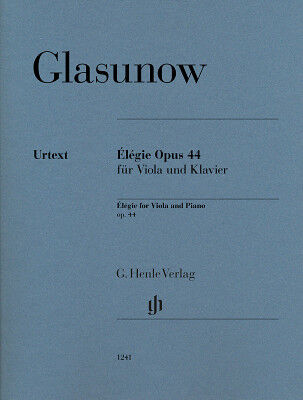 Henle Verlag Glasunow Elegie op.44 Viola