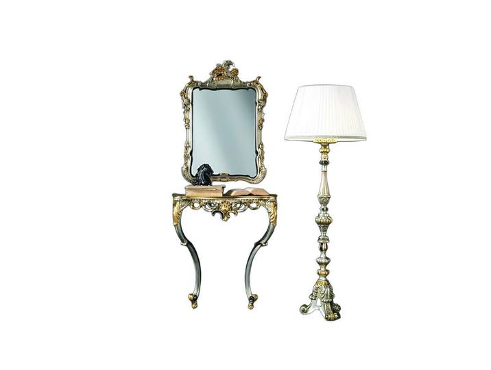 JVmoebel Konsolentisch Barock Stil Schminktisch mit Spiegel und eleganter Kommode, Made in Europa