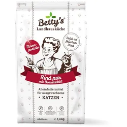 Bettys Landhausküche Adult Rind pur | 1,4kg Katzenfutter