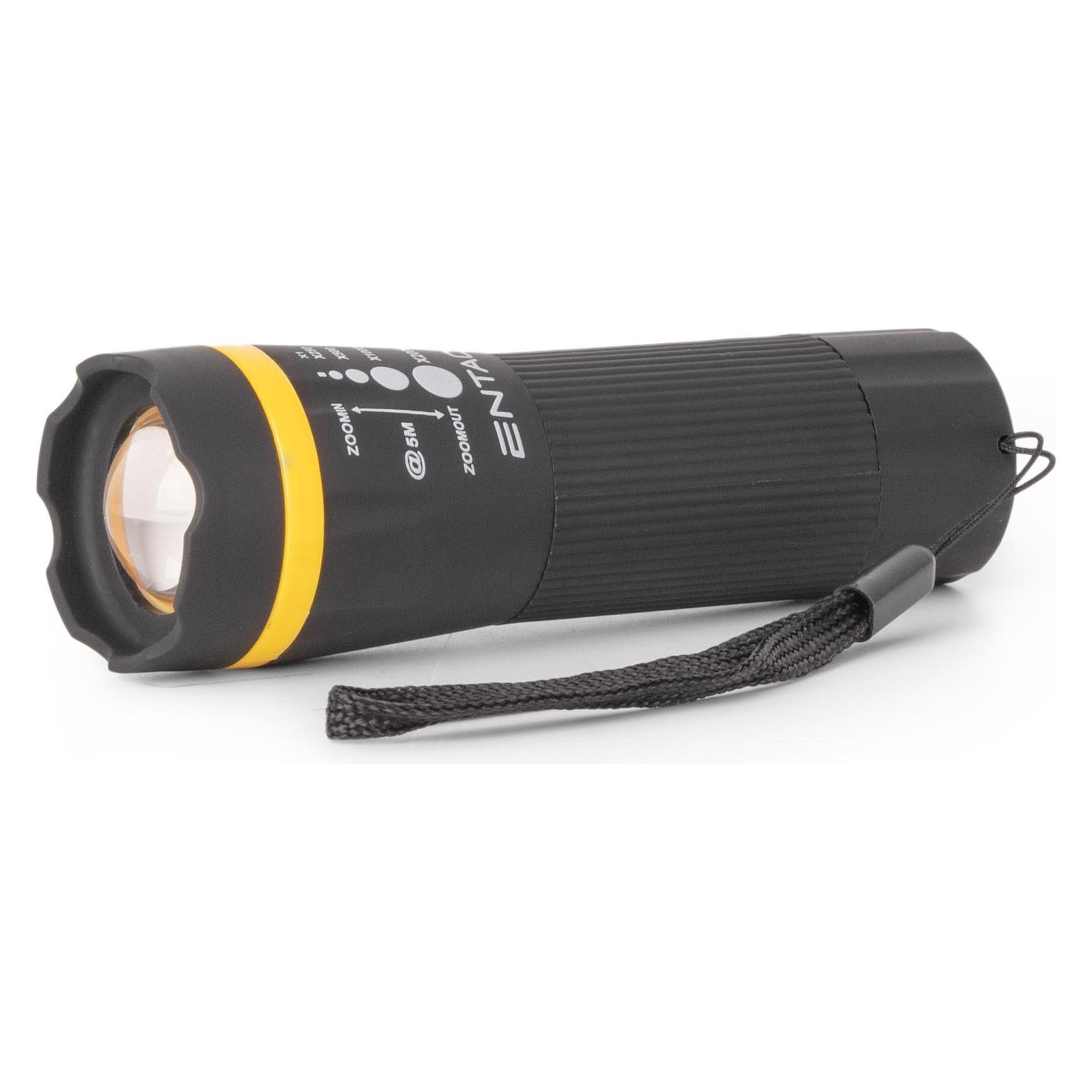 Entac Enzo LED zaklamp zoom 1W display 24 stuks 3xAAA - 5700150 (10.70 cm, 110 lm) (EFL-ZOOM-PL)