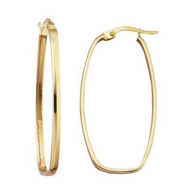 Paar Creolen CELESTA, gelb, Ohrringe, Damen, one-size, Gold