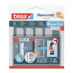 tesa Powerstrips CLICK tesa Powerstrips CLICK Slim - Klett-Klebepads zum An- und Abklicken von Bilderrahmen und Wanddekorationen ohne Bohren (L x B) 35 mm x 15 77721-00050-00