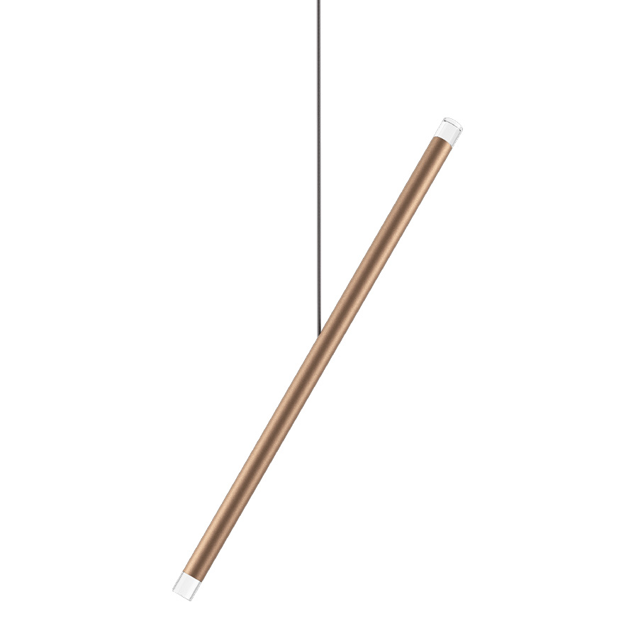Lodes LED-Einzelpendel A-TUBE NANO DUO terra (ohne Baldachin) 15825 6720 8057501016209