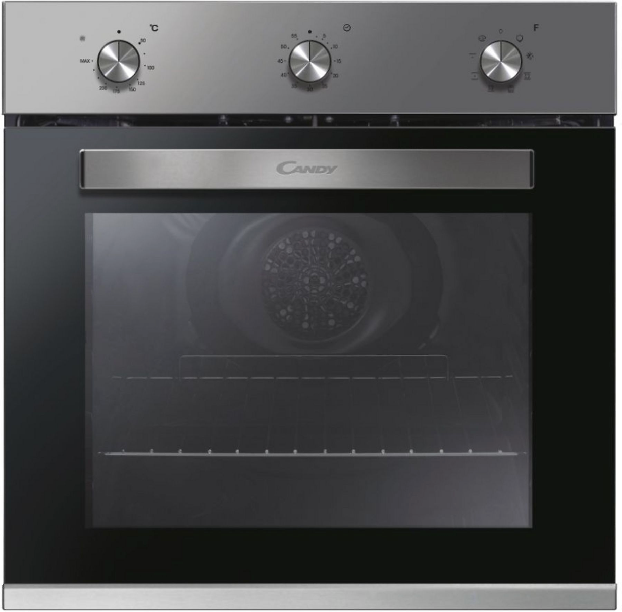 Ⓜ️🔵🔵🔵 CANDY FCDIE206X - Forno elettrico da incasso, controlli meccanici, ACCIAIO INOX e