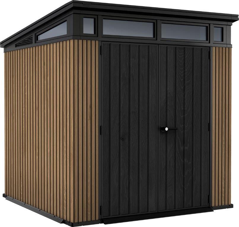 Keter Pent Signature tuinhuis, bruin, B/D/H: 216 x 226 x 216 cm