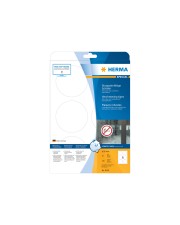 HERMA Special Polyester matt selbstklebend weiß 85 mm rund 150 Etiketten 25 Bogen x 6 Folienetiketten (8336)