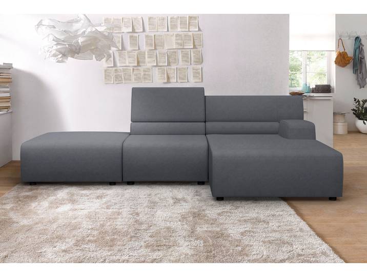 Ecksofa EGOITALIANO Babouche, Designsofa mit aussergewöhnlichem Sitzkomfort zum Wohlfühlen , blau (ice lake), B:287cm H:80cm T:98cm, Luxus-Micofaser Lederoptik (100% Polyester) ist ein neues technisches Gewebe mit einem visuellen und taktilen Aspekt, der dem Nubuk sehr nahe kommt, mit innovativen Eigenschaften. Seine ausserordentliche Weichheit kommt von einem exklusiven Produktionsprozess, der Unreinheiten und Unregelmässigkeiten beseitigt. Das Ergebnis ist eine bemerkenswert samtige Faser, die durch das Vorhandensein von Körnern verstärkt wird. Von der einfarbigen Eleganz der warmen Farben und der Vielfalt an trendigen Farben, die es zu seiner eigenen Stärke und Persönlichkeit machen., Sofas, Ecksofa