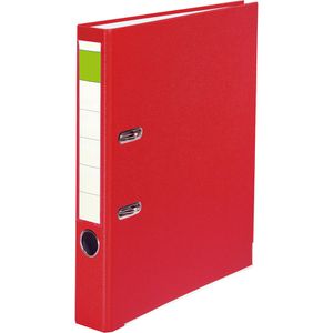 Grüner-Balken Ordner PP, A4, 5cm, Kunststoffordner, rot