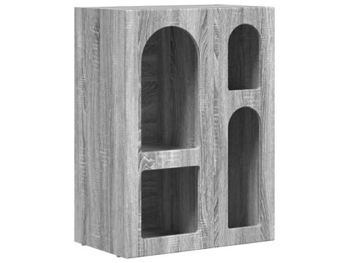 Sideboard ELST Sonoma-Grau 59 x 35 x 80,5 cm Holzwerkstoff Sonoma-Grau, Holzwerkstoff, geräumige Regale, einfache Pflege, Esszimmer, Wohnzimmer