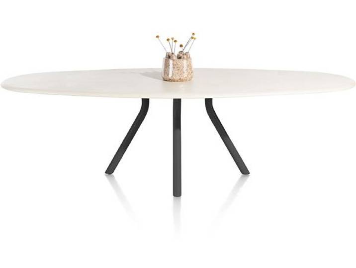 XOOON Lund Esszimmertisch oval MDF-Tischplatte