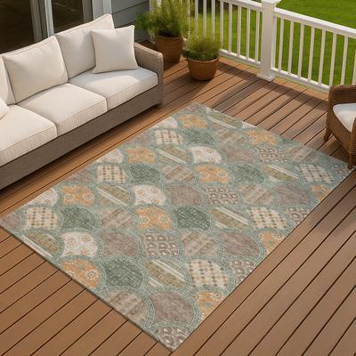 Addison Rugs Machine Washable Indoor/ Outdoor Mosaic Bayport Chantille Rug