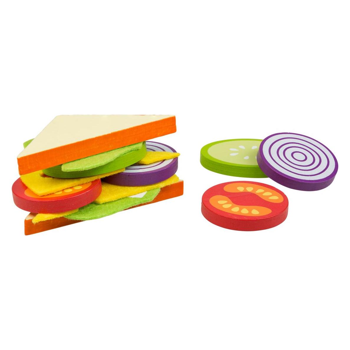 Idena Sandwichset 12teilig aus Holz FSC100% (4100105)