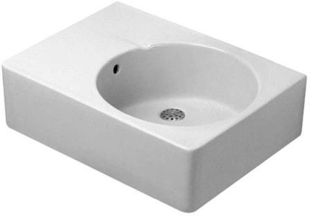 Duravit Design Classics Waschtisch Scola 0685600011 61,5 x 46 cm, Weiß Hochglanz, Becken rechts