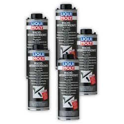 5x Unterbodenschutz LIQUI MOLY 6102 Wachsunterbodenschutz anthrazit/schwarz 1 Liter