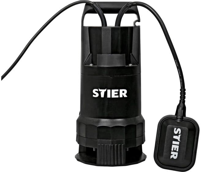 Pompe immergée STIER pour eaux usées SSTW-400, 8 000 litres/h, profondeur 7 m, pompe submersible, pompe aspiration (904228)