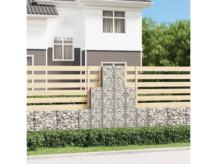 vidaXL Gabionen-Set 6-tlg. Verzinkter Draht