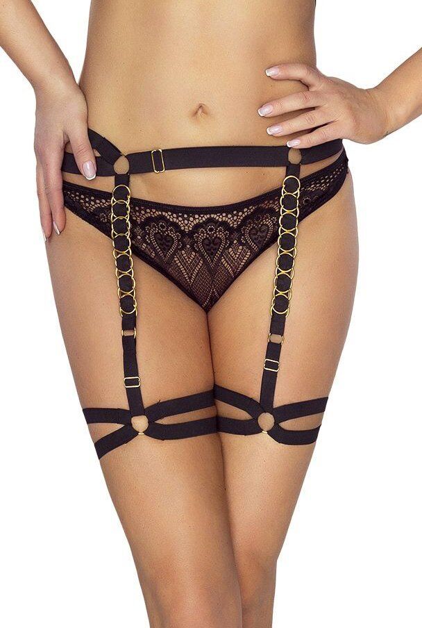 Provocative HARNAIS SUSPENDER BLACK PR6087 S-L
