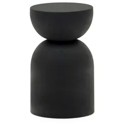 Moderner Beistelltisch schwarz aus Metall Skandi Design