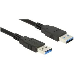 DeLOCK USB-Kabel USB 3.0 A->A 2m schwarz